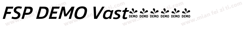 FSP DEMO Vast字体转换